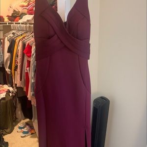 Burgundy Bridesmaid Dress
